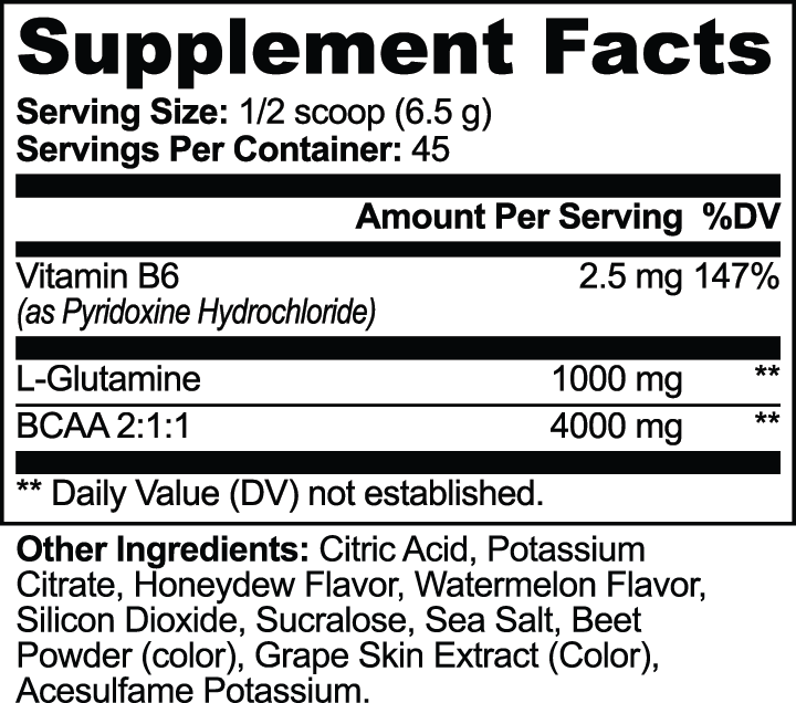 Camacho Iron Discipline, BCAA Post Workout Powder (Honeydew/Watermelon)