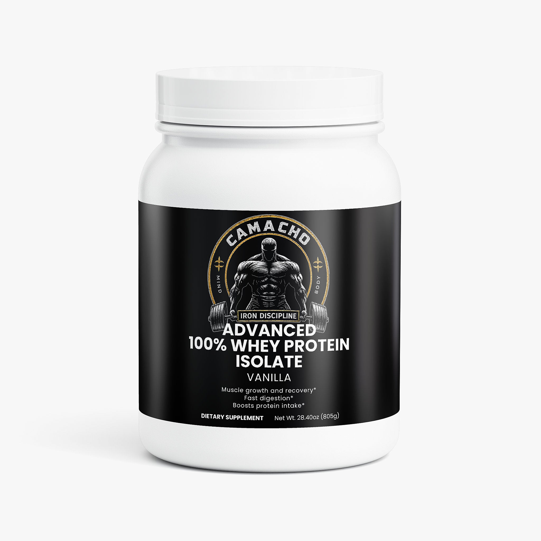 Camacho Iron Discipline, Advanced 100% Whey Protein Isolate (Vanilla)