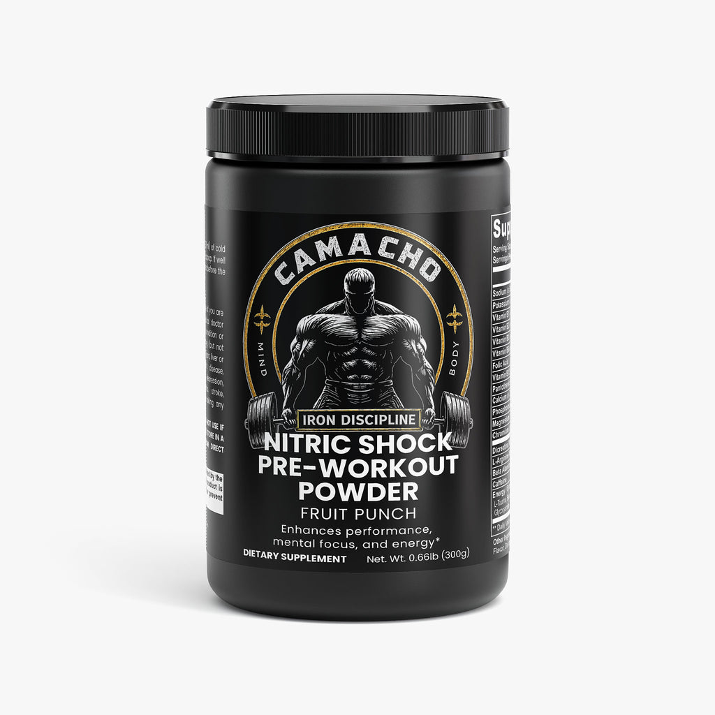 Camacho Iron Discipline, Nitric Shock Pre-Workout Powder (Fruit Punch)