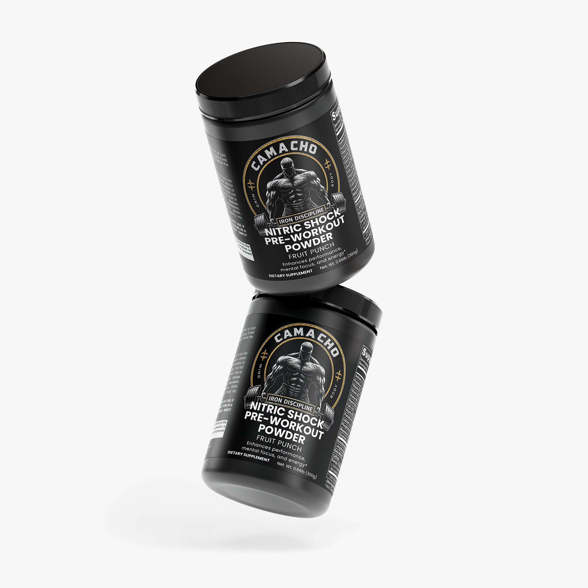 Camacho Iron Discipline, Nitric Shock Pre-Workout Powder (Fruit Punch)