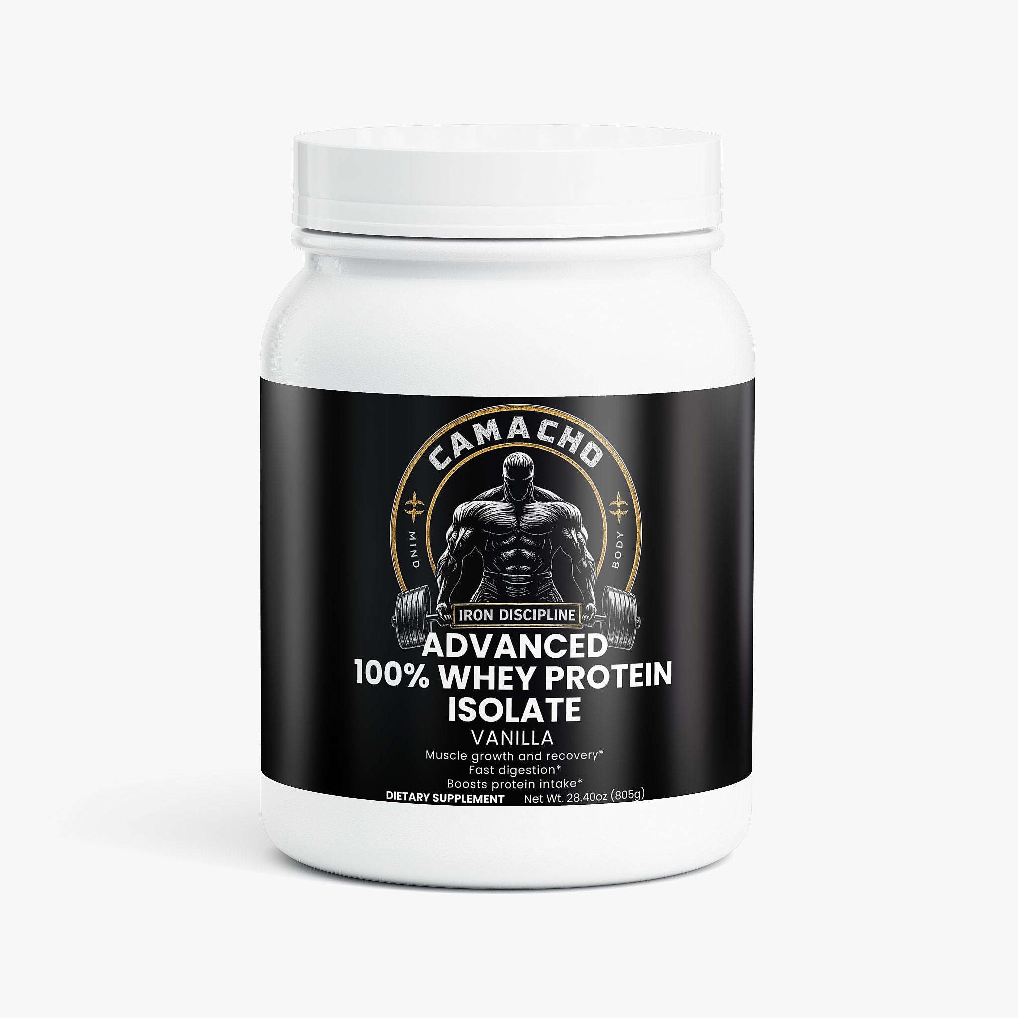 Camacho Iron Discipline, Advanced 100% Whey Protein Isolate (Vanilla)