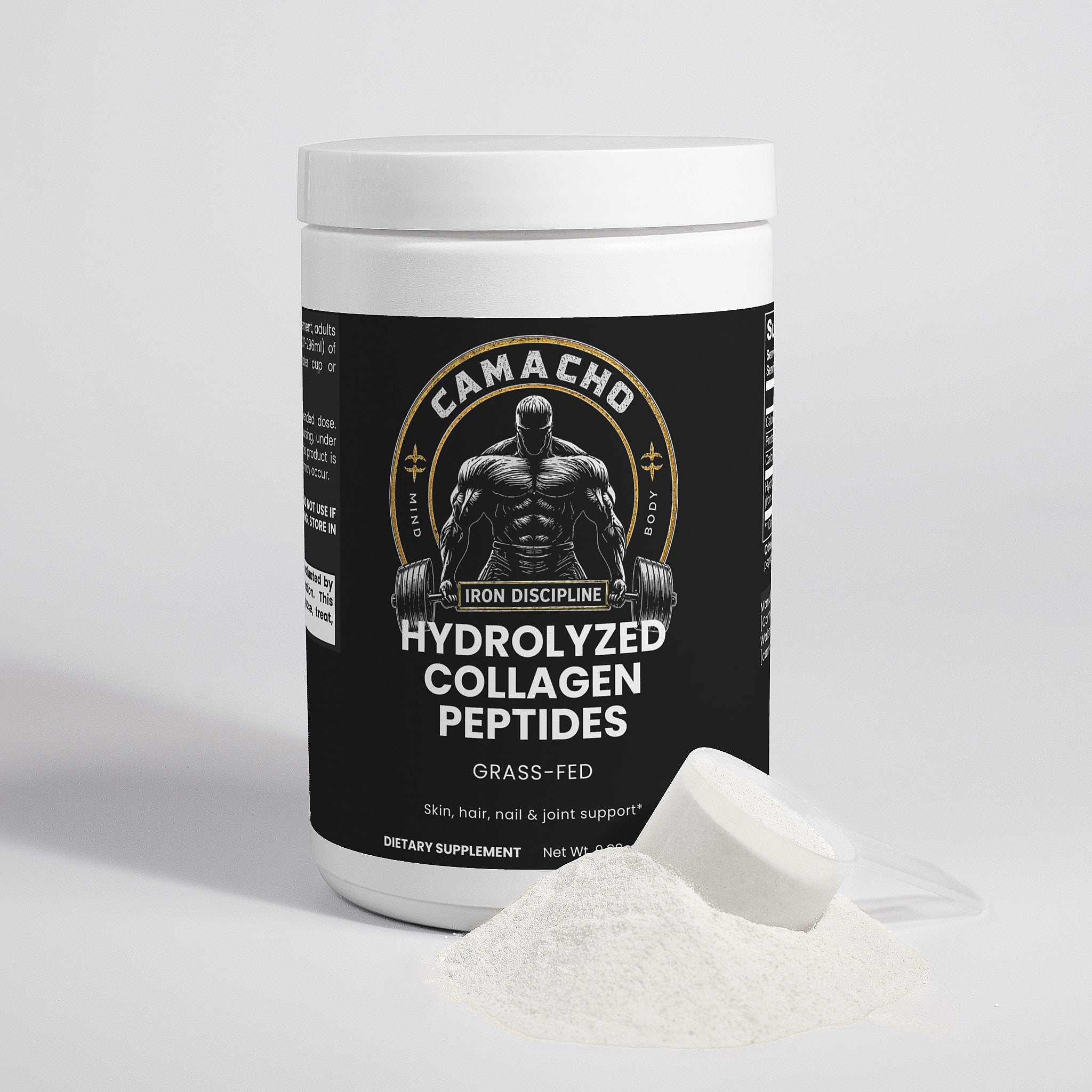 Camacho Iron Discipline, Grass-Fed Hydrolyzed Collagen Peptides