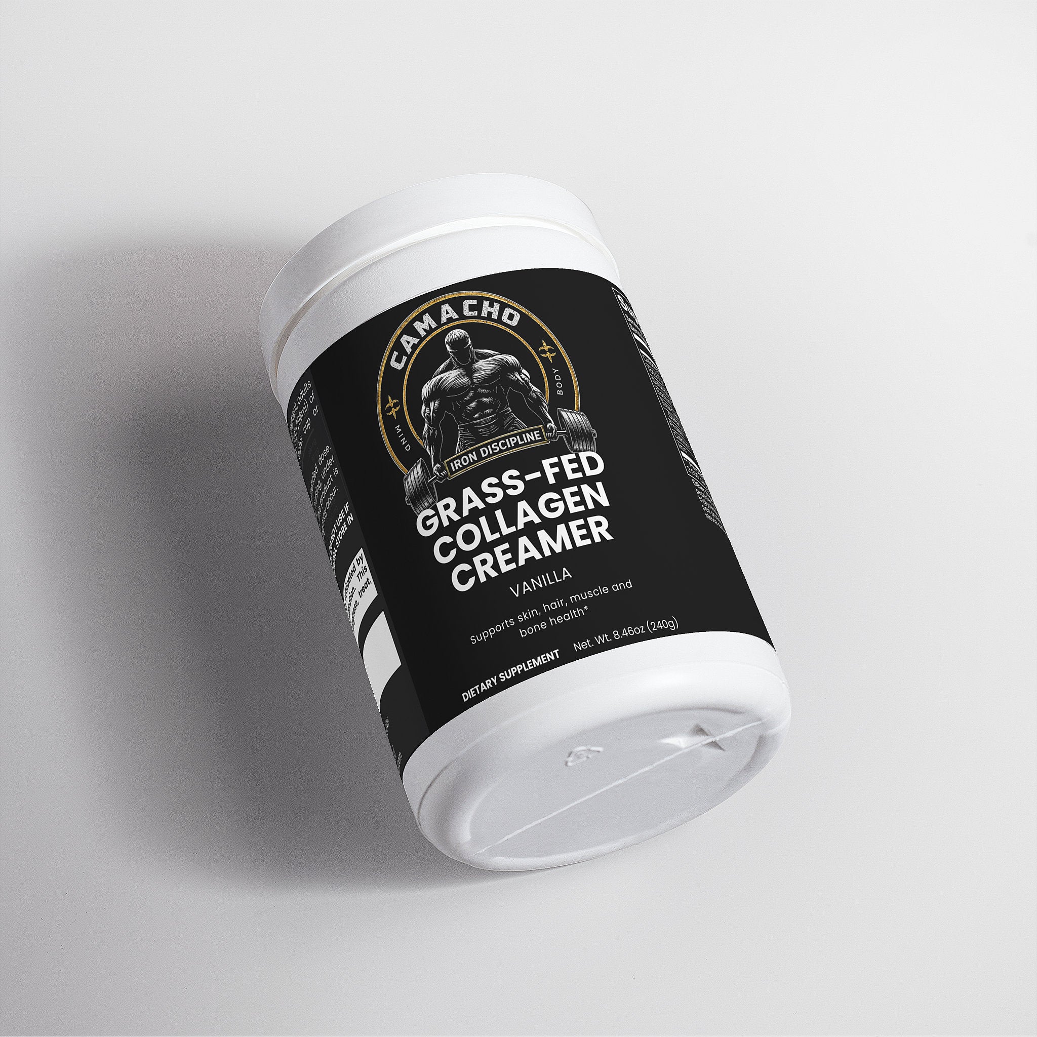 Camacho Iron Discipline, Grass-Fed Collagen Creamer (Vanilla)