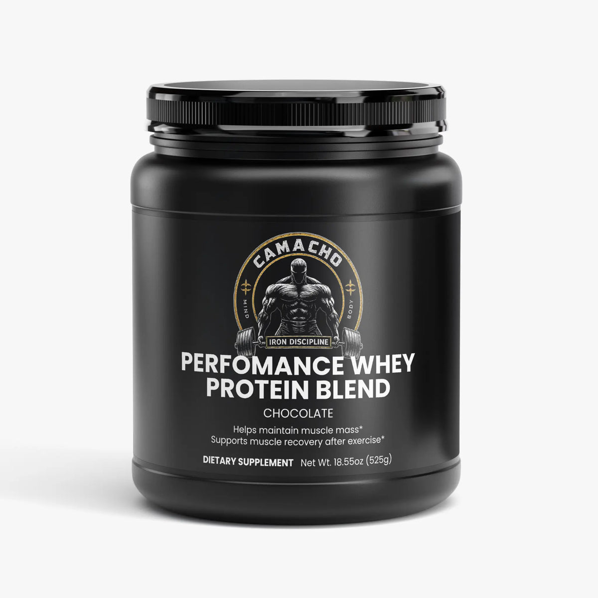 Camacho Iron Discipline Performance Whey Protein Blend (Chocolate) Camacho Iron Discipline
