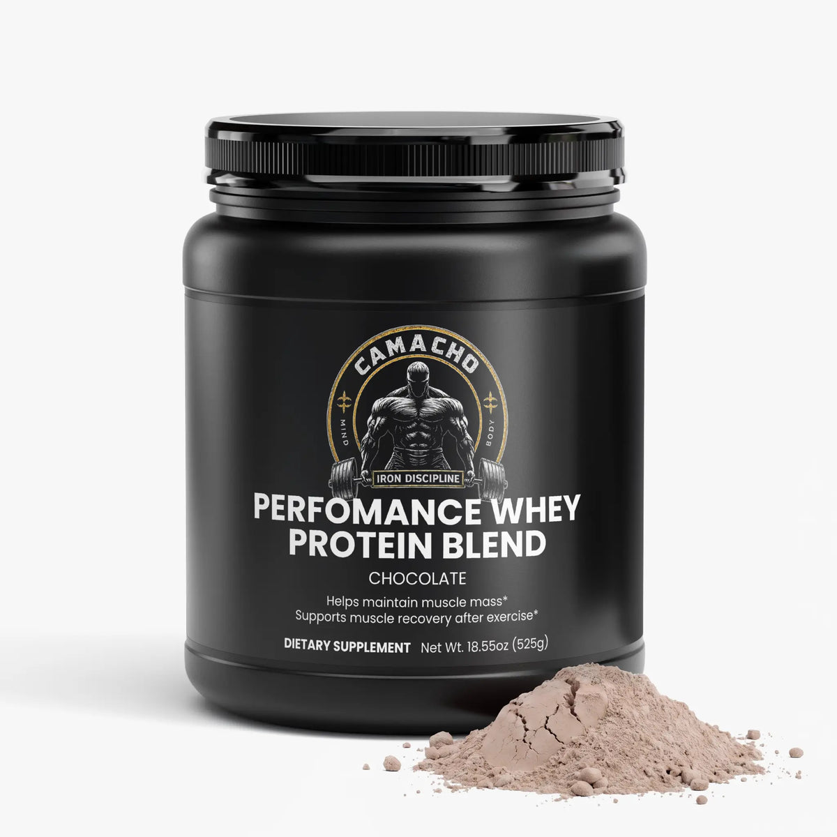 Camacho Iron Discipline Performance Whey Protein Blend (Chocolate) Camacho Iron Discipline