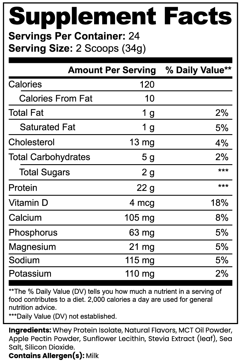 Camacho Iron Discipline, Advanced 100% Whey Protein Isolate (Vanilla)